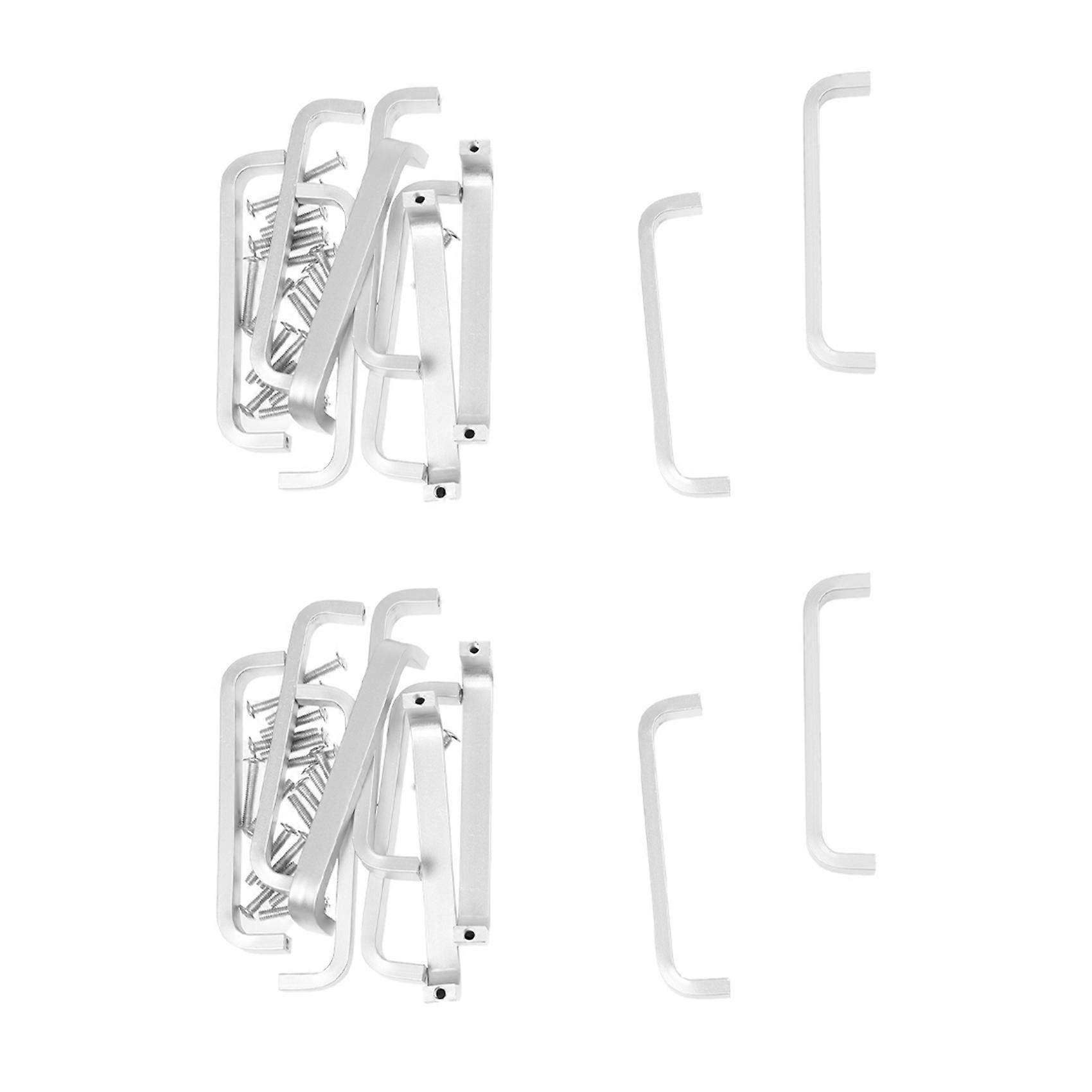 20X Door Drawer Pull Knob Cabinet Handle Hardware - Matte Silvery