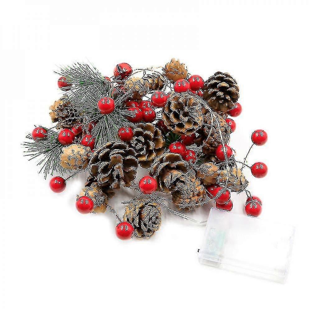 Led Christmas Decoration Light Pine Cone Pine Needle Decoration Light String