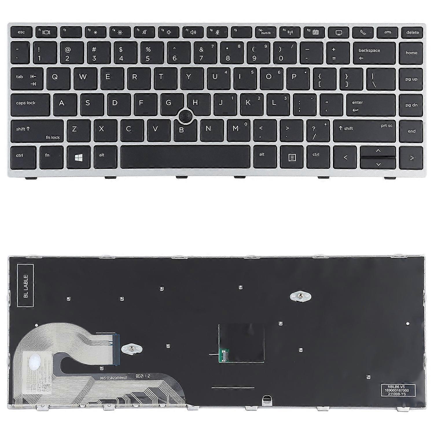 US Keyboard with Pointing Stick For HP Elitebook 840 G5