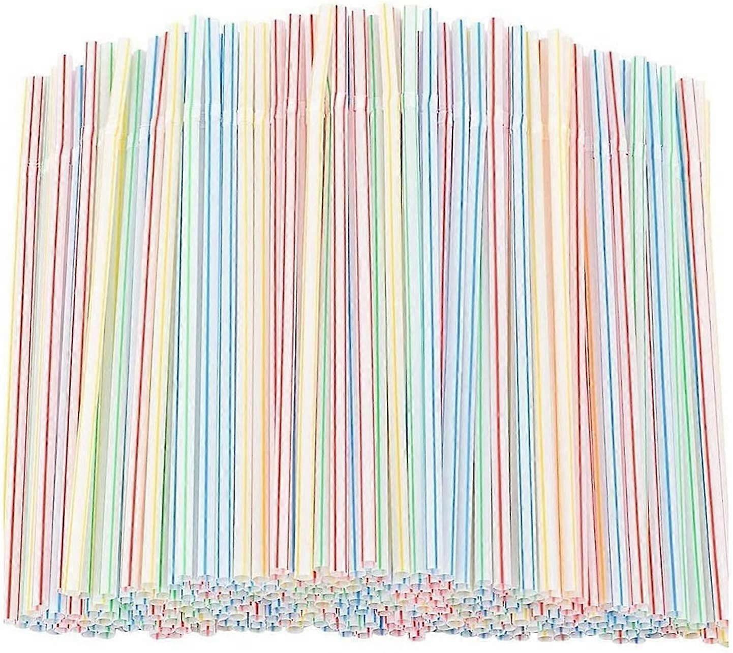 600 / 1200st Plastsugrör Plastsugrör - Flexibla plastsugrör för hem, bar, fester