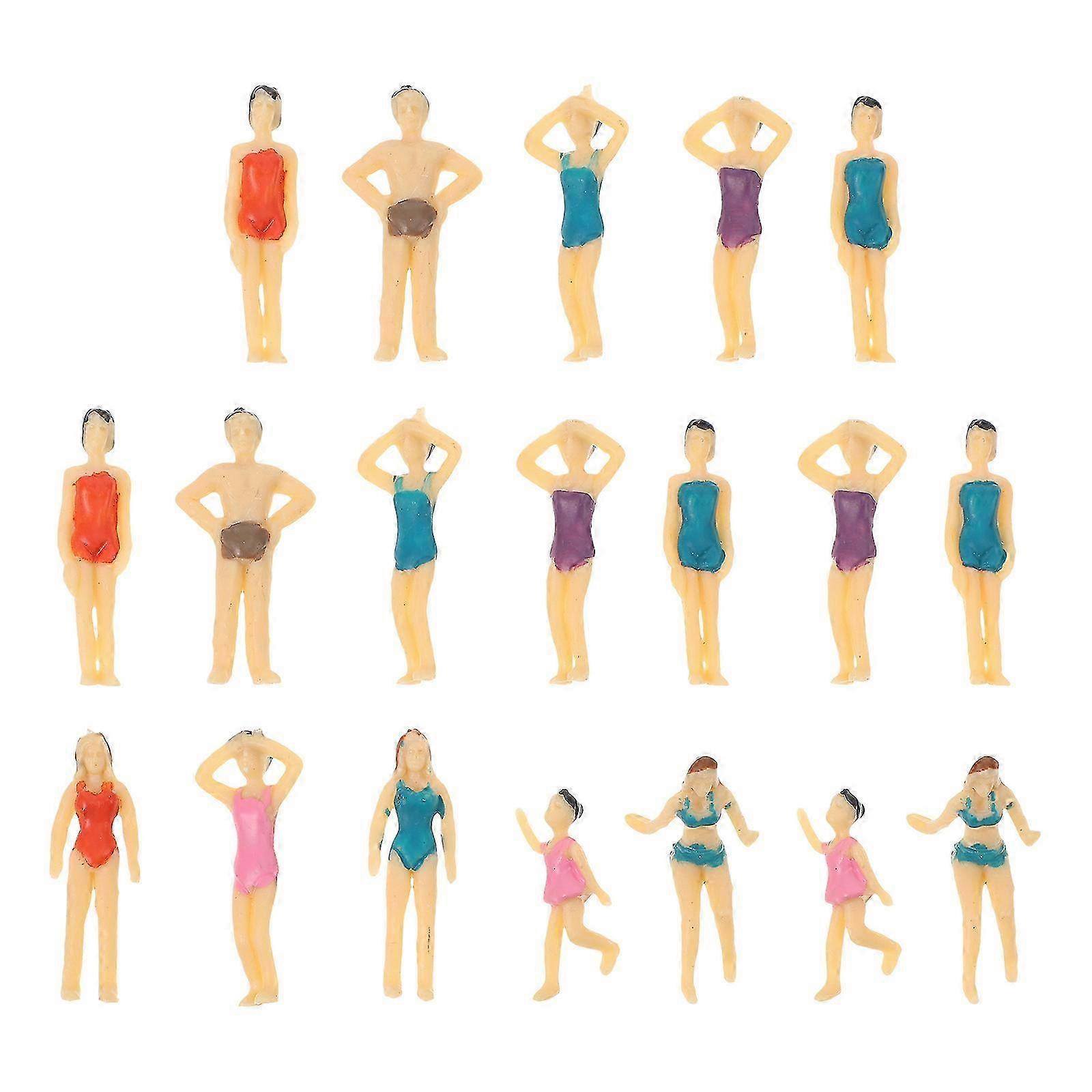 20Pcs Simulation Human Model Sand Table Human Model Landscape Mini Figurines