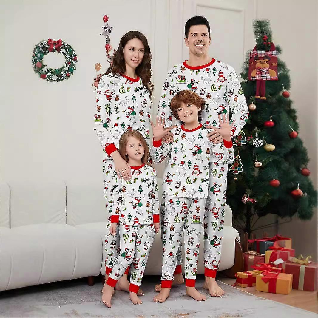Pijamale de Crăciun Familii Set de pijamale de Crăciun Set de pijamale pentru familii-Style46AS