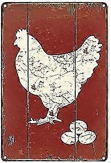 Farm Fresh Eggs Galinha Metal Sign Retro Vintage Placa Decoração de Parede 8x12 polegadas OU 12x16 polegadas Modo 2433