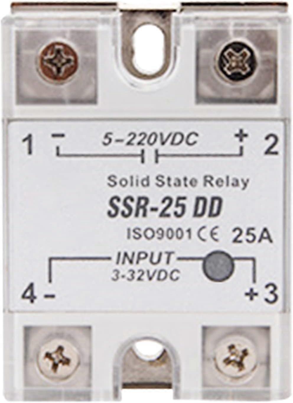 Relay SSR-25 RelaySSR-25 DD 25A 5-220VDC Solid State Relay For Industrial Automation Process