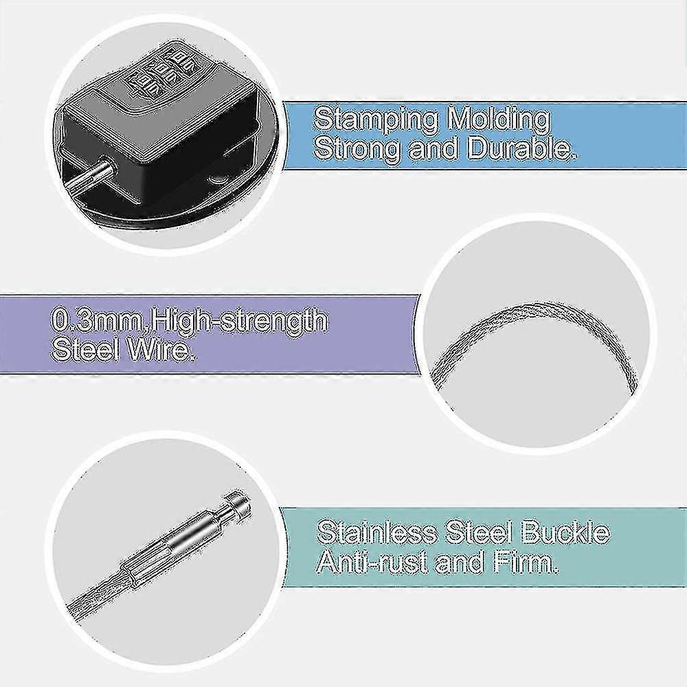 2 Pack Refrigerator Lock - Heavy Duty Combination Fridge Lock
