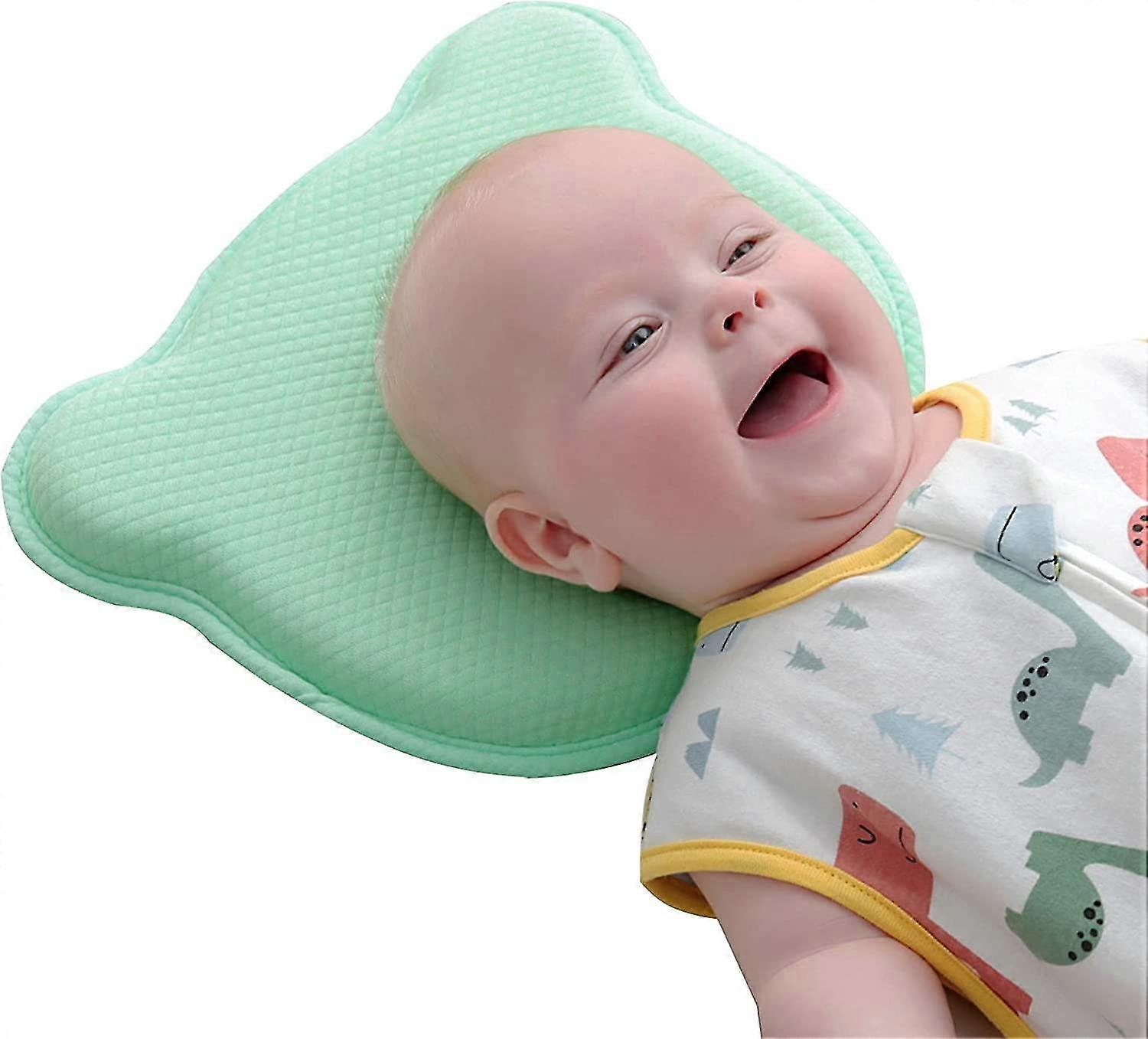 Babyhug Memory Foam Head Shaping Baby Pillow Transport Print - Grey| Prevents Flat-Head Syndrome| Firm| Neck and Shoulder Support| Soft Breathable Fabric| Washable| Travel Friendly| 0+ Months main image 0