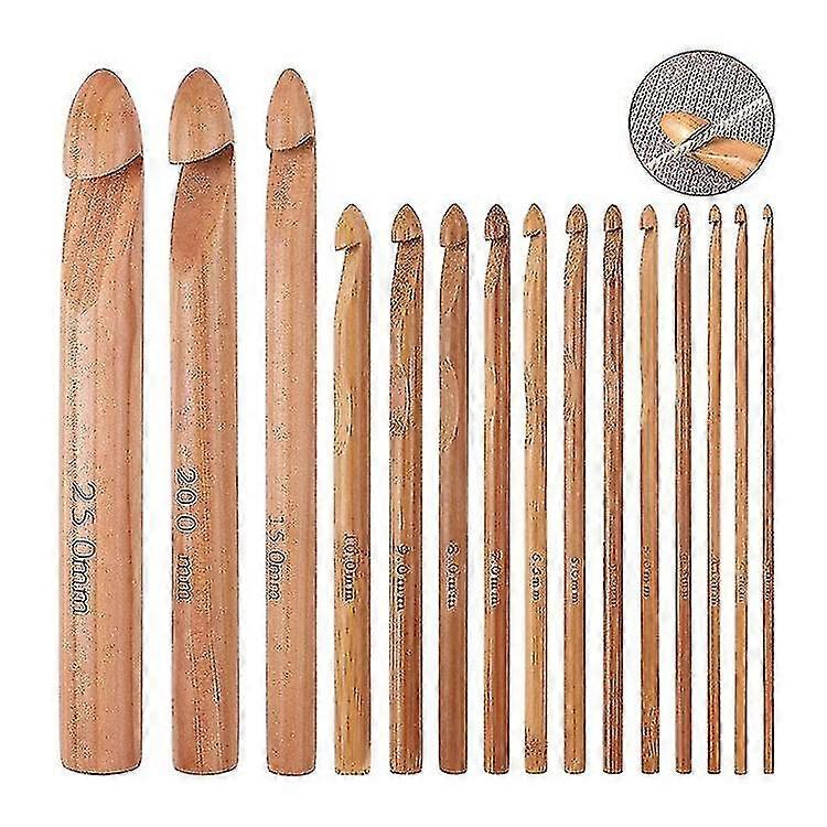 Larger Crochet Hook 15 Pack. Jumbo Crochet Hooks Set Large Size