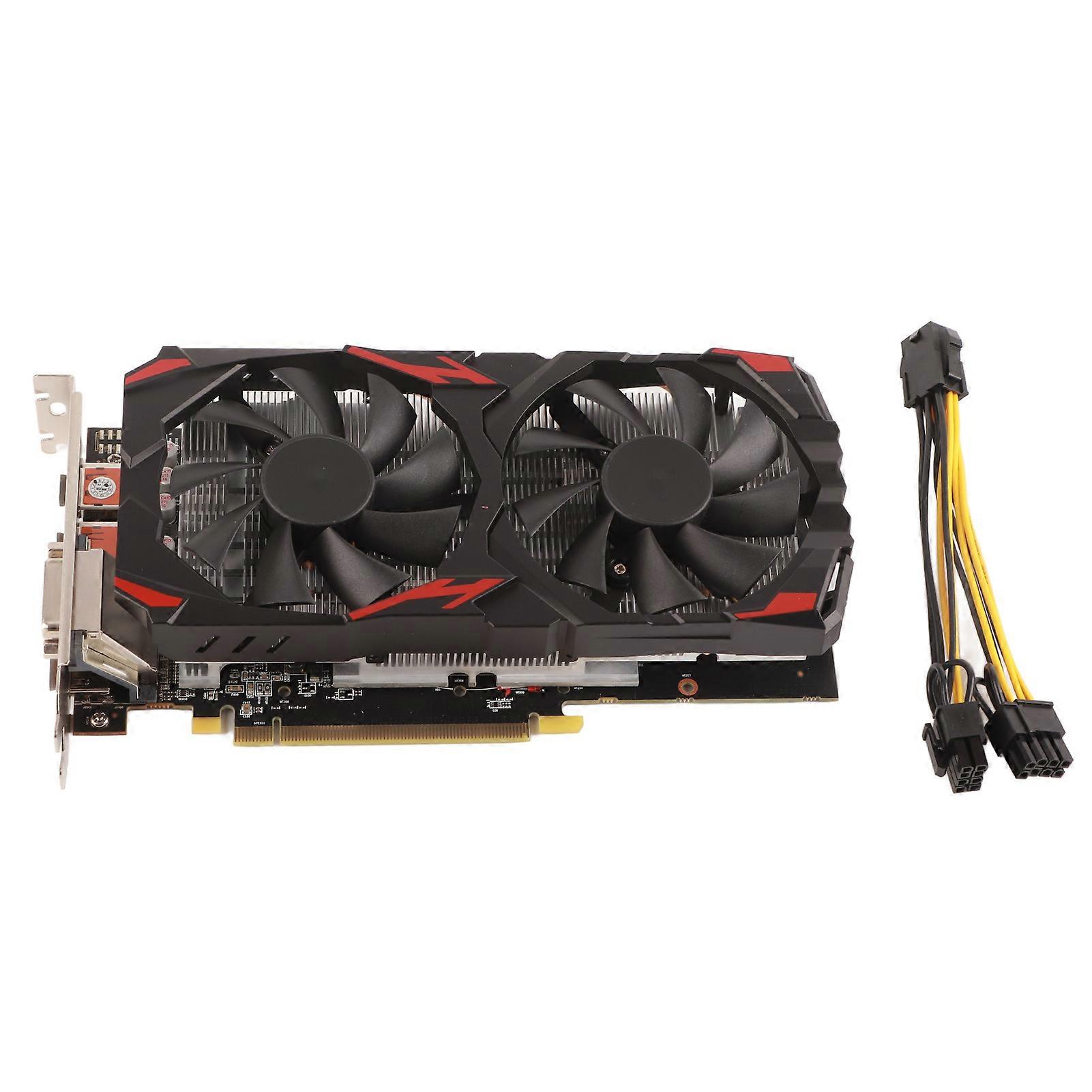 RX 580 Graphics Card 8GB GDDR5 256bit Support 8K 2 Cooling Fans 16 PCI Express 3.0 Gaming Graphics Card for Home Office ,gaming PC, DisplayPort, HDMI,