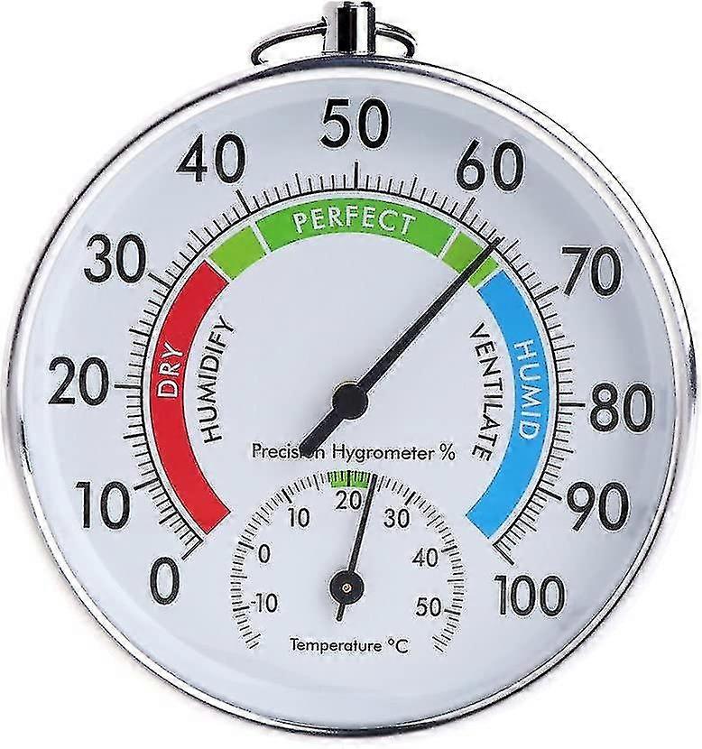 Analog Temperature And Humidity Indicator Indoor Outdoor Thermometer Hygrometer
