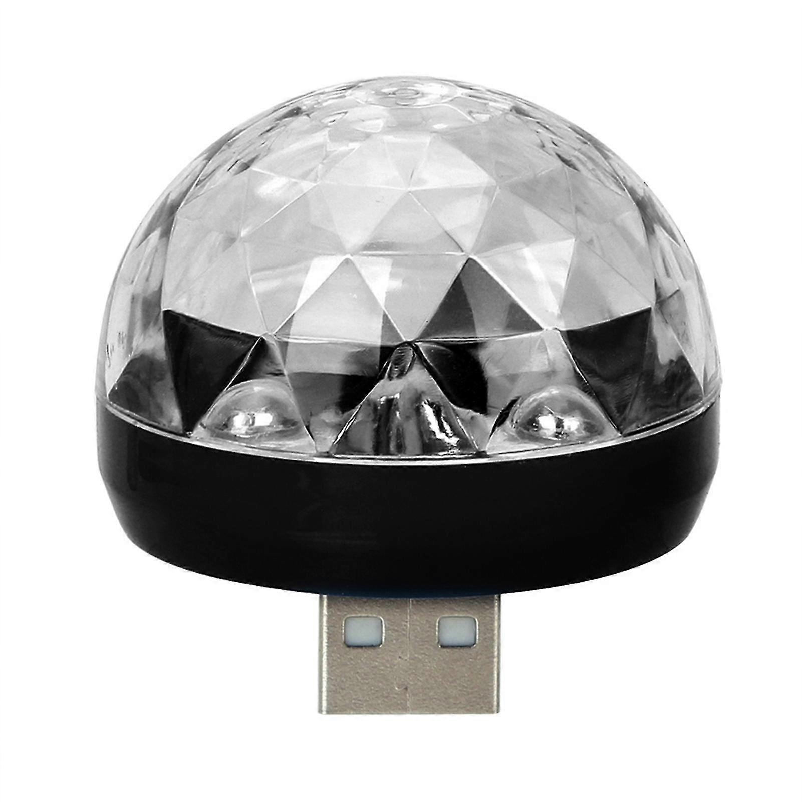 Portable Mini USB Disco Light High Brightness Compact Size Plug-and-Play RGB LED Party Light USB Disco Lamp Decoration