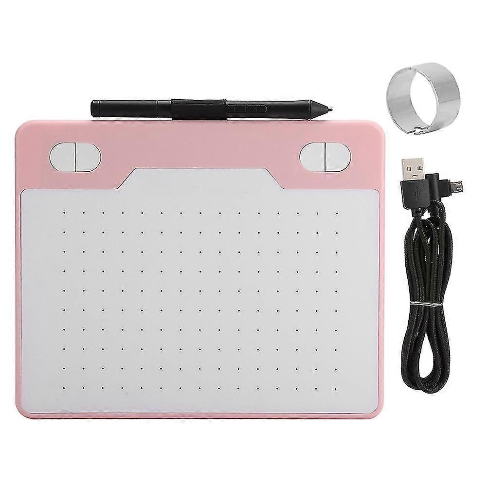 Pink Portable Digital Graphic Drawing Tablet Handwriting Pad for Phone and Computer