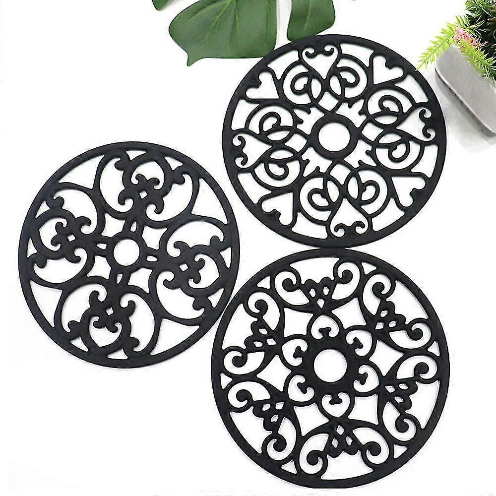 3pcs Silicone Trivet Mat - Trivets For Hot Dishes, Table, Countertop, Non-slip Heat Resistant Modern