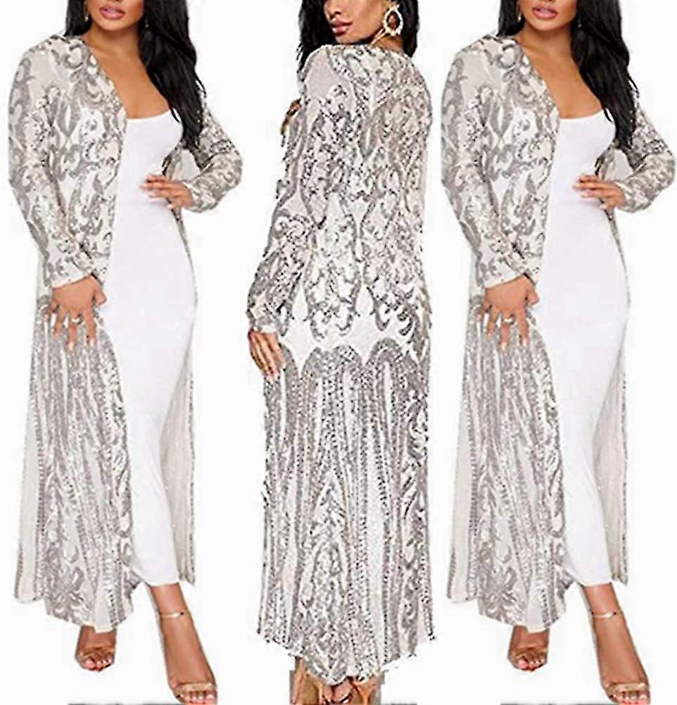 Sequin Cardigan Sparkly Blazer Jackets Long For Women Evening