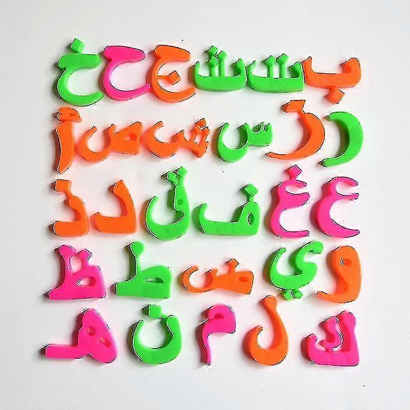 28pcs Arabic Alphabet Fridge Magnet Sticker Kid Intelligence Development Toy