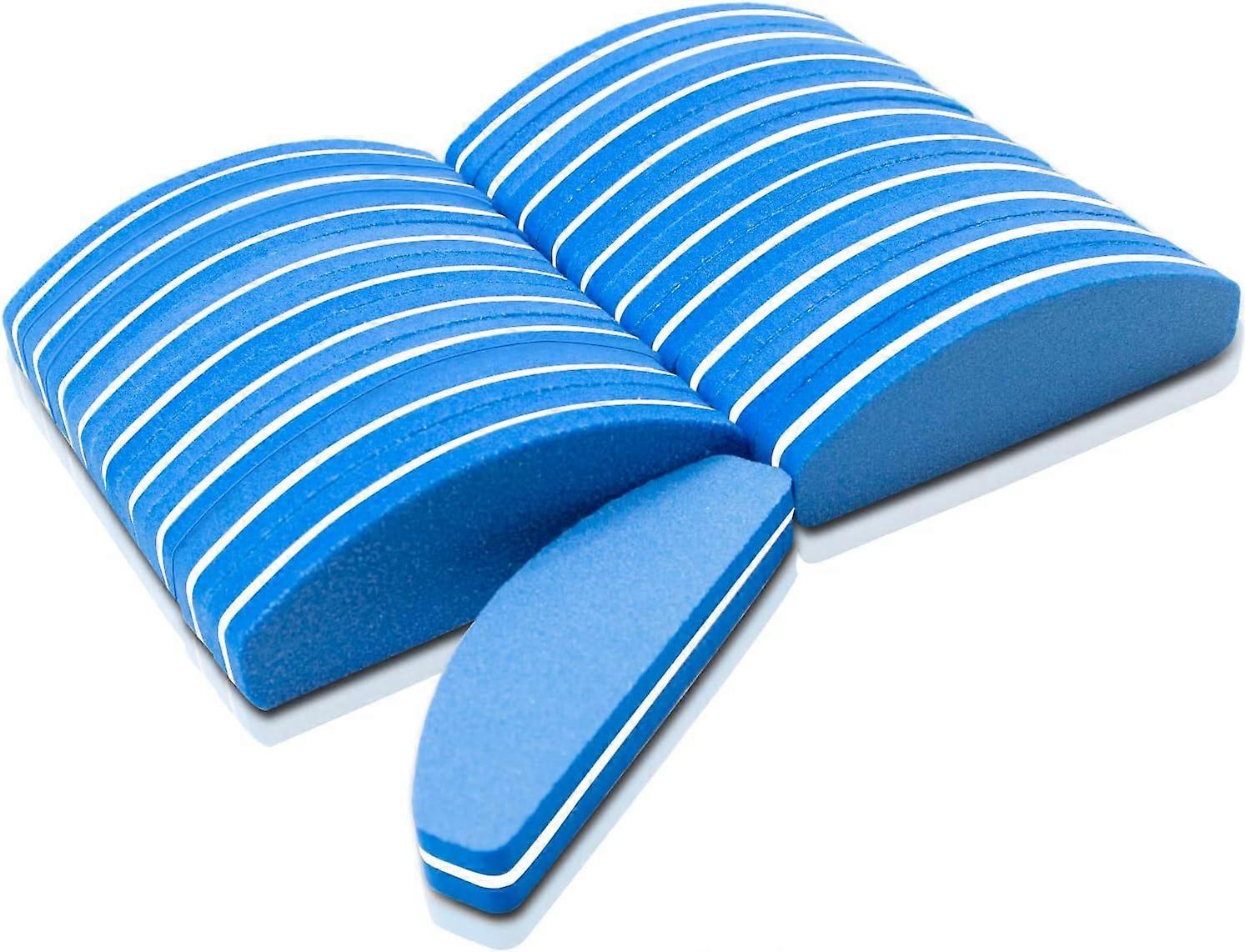 Dww-Lot de 20 Bloc Bleu Polissoir Ongles, Grão 100/180 ponge pour Vernis Ongles, Buffer Ongles de ponage