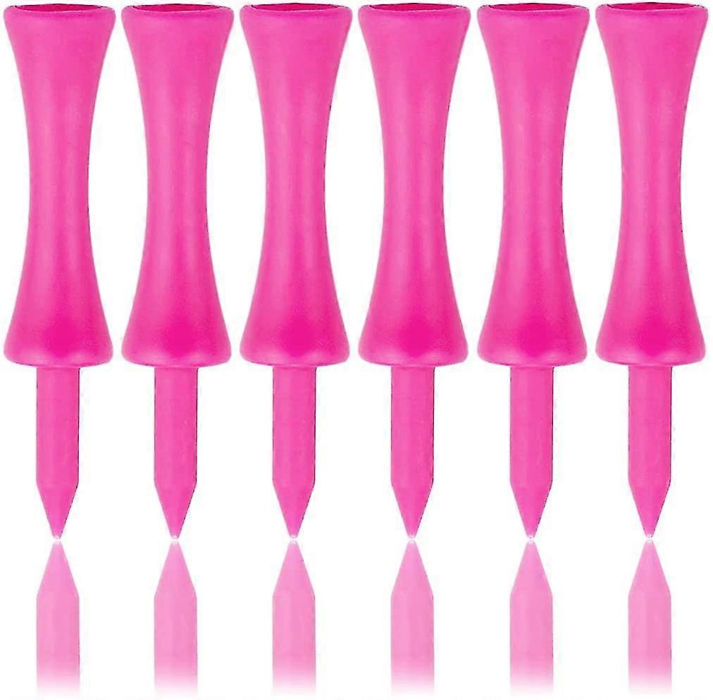 57mm Pink Plastic Golf Tees 100 Pack