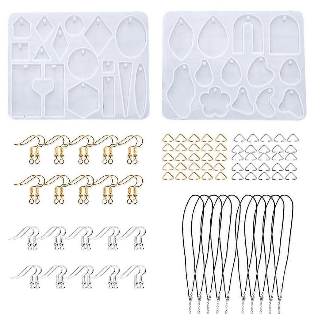 Unique Earrings Mold Keychain Silicone Mold Geometry Epoxy Resin Casting Mold