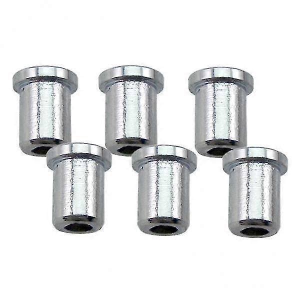6x6pcs Guitar String Mounting Ferrules Bushing Thru Body Ferrules Bushing