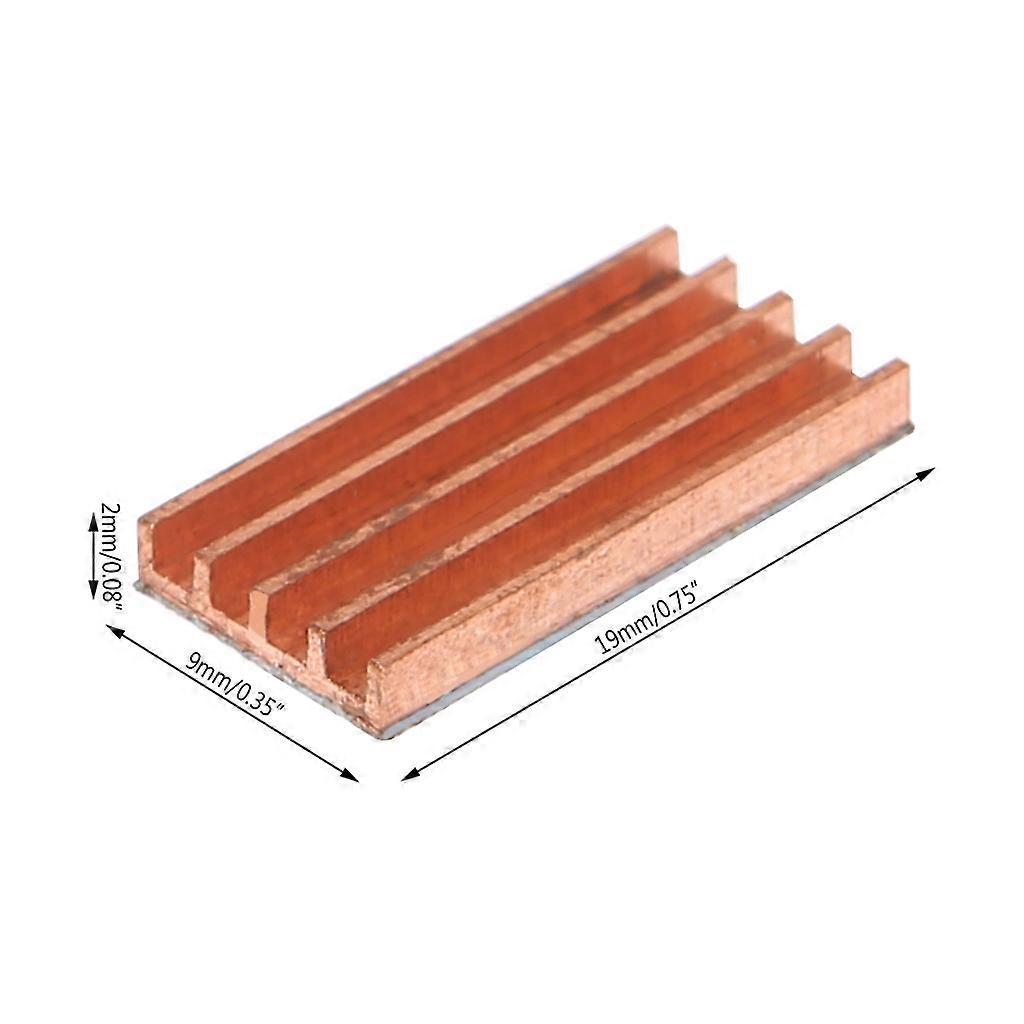 1 Piece Cooling Copper Heatsink for Raspberry Pi Cooling Heatsinks Cooler