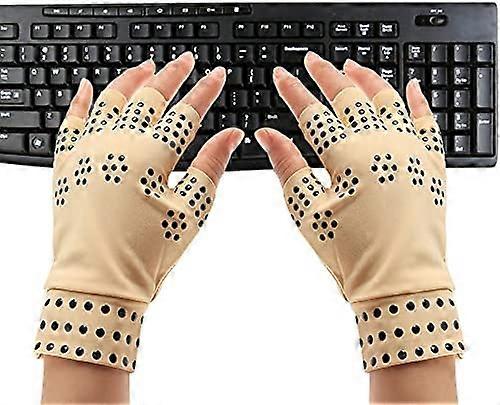 Compression Gloves Pain Relief, White