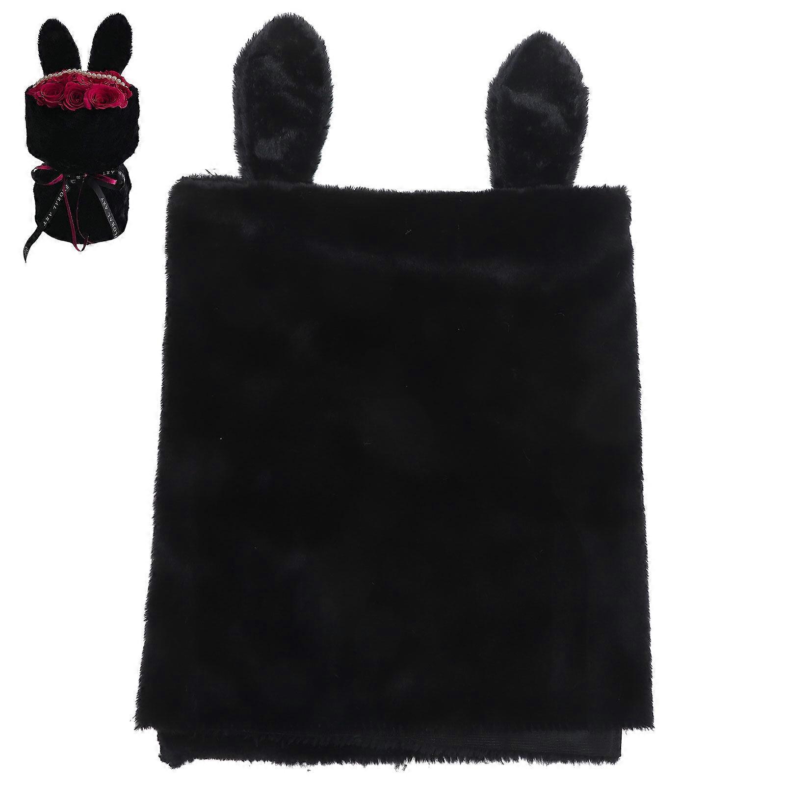 1 σετ τσάντα περιτυλίγματος λουλουδιών Bunny σχήμα μπουκέτο τσάντα λαγουδάκι αυτιά floral κάτοχος λουλούδι δοχείο