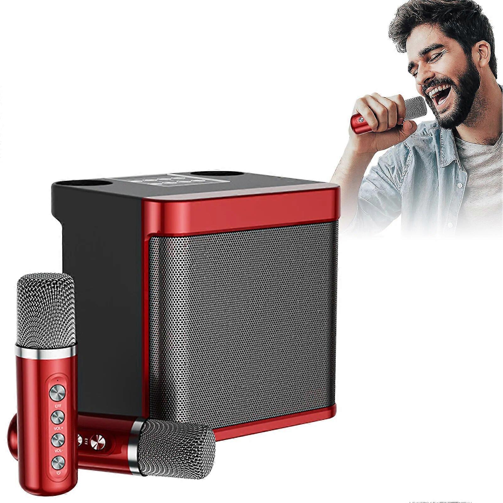 Wireless Karaoke Speaker Wireless Microphone Speaker Outdoor Karaoke Machine For Adults Multiple Sound Field Effects
