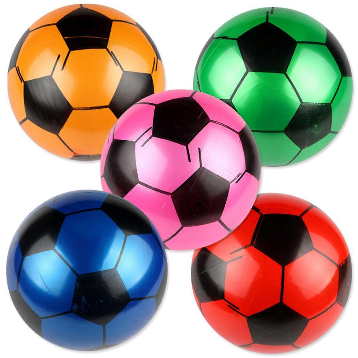 5 Pcs Bulk Mini Toys Small Pool Inflatable Soccer Mini Soccer Ball PVC Inflatable Ball Beach Balls Bulk