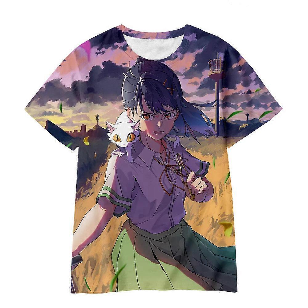 Cartoon Anime Suzume No Short-sleeved T-shirt Children for Girl Boy Girls  Kids Print 3D TShirts Child Baby Tops Clothing Clothes | Fruugo NO, image size:1000x1000