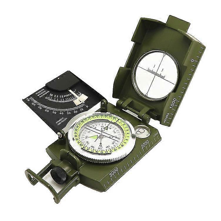 Professional Multifunctional Compass, All Metal Military Waterproof High Accuracy Compass