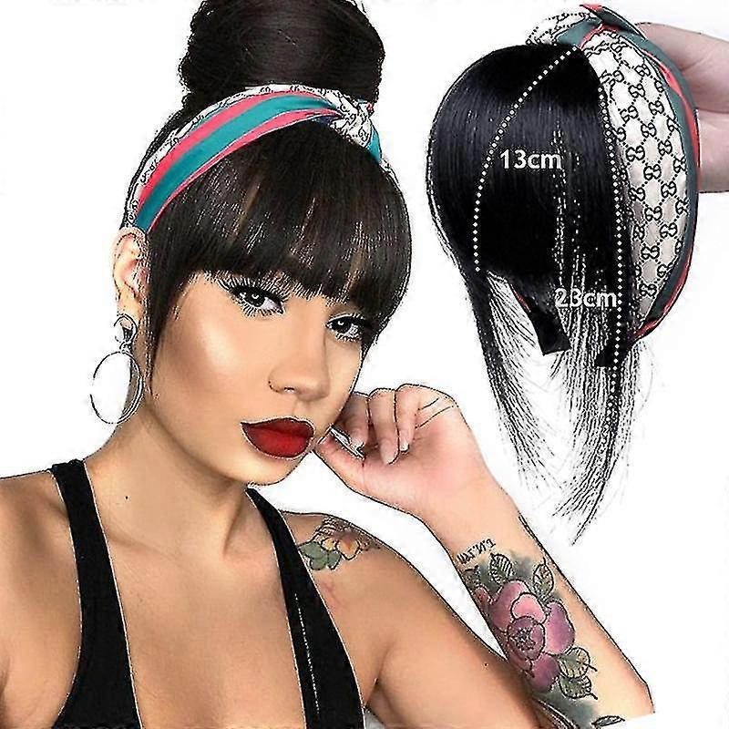 Synthetic Replacement Toupee Natural Headband Wigs With Braids Bangs Heat Resistant Hair Extensions Hairpieces For Women