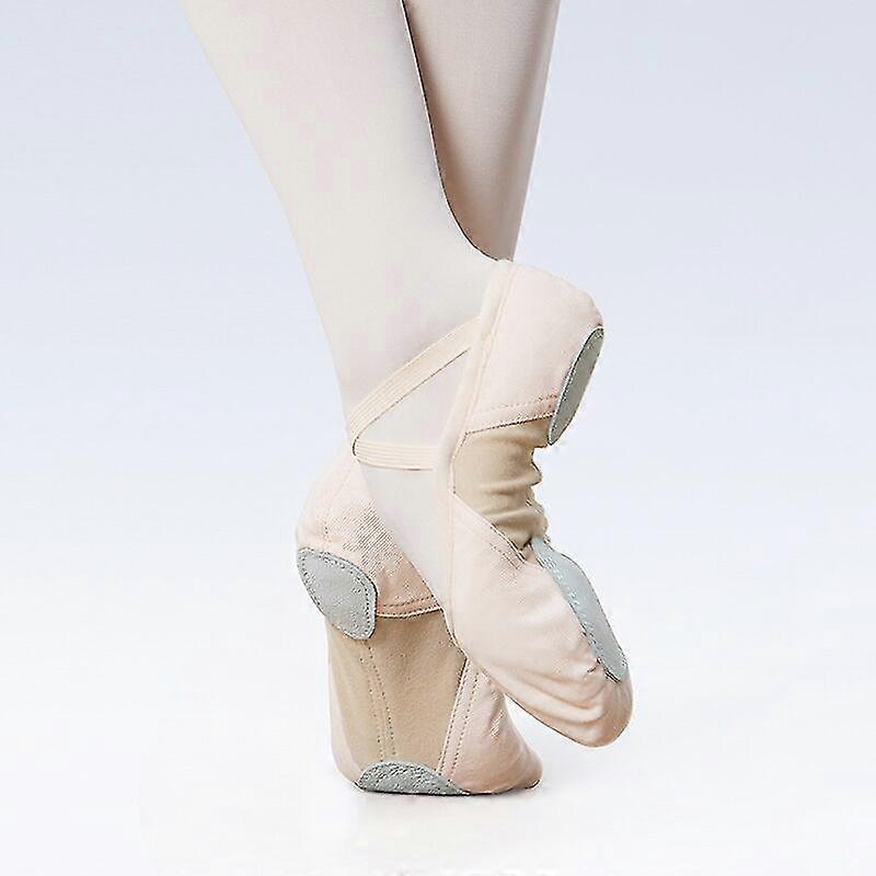 Women Girls Ballet Shoes Soft Two Sole Professional Ballerina