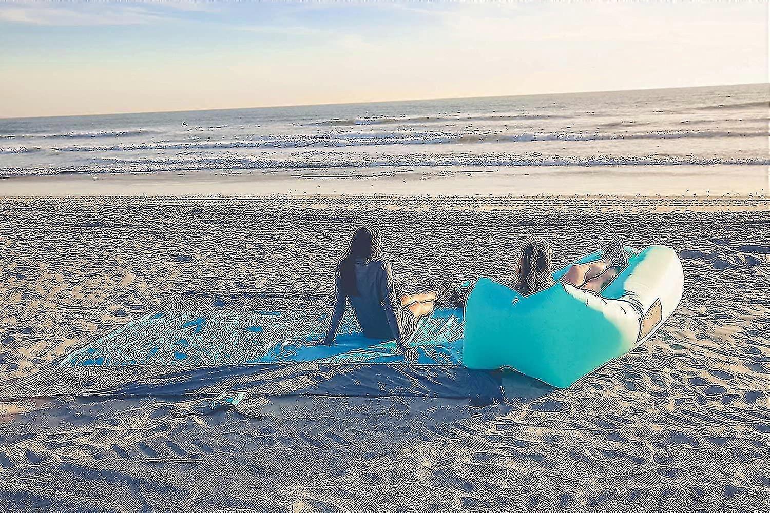 Rask oppblåsbar solseng Bærbar utendørs innendørs vindseng solseng