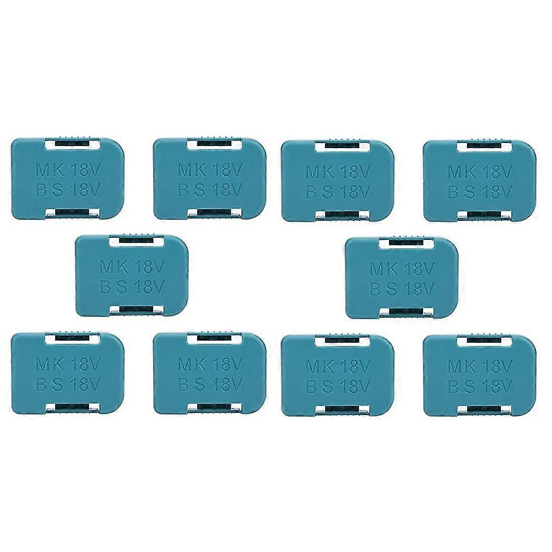 10 Pcs New For 18v Fixing Devices Battery Storage Rack Holder Case(blue)