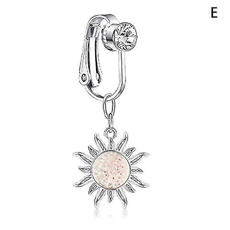 1pc偽のへそリング偽のクリップの腹ピアス非ピアスへそリングHfmqv