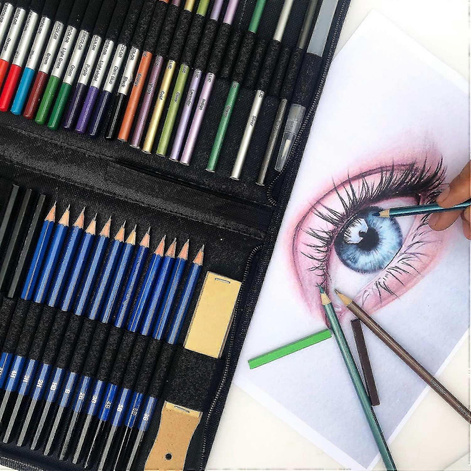 51 Set Color Pencil Painting Color Lead Set Drawing Stationery