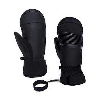Gants de ski d'hiver coupe-vent pour garder au chaud, 1 paire pour la course à pied, le ski par temps froid, longueur totale 25,5 cm