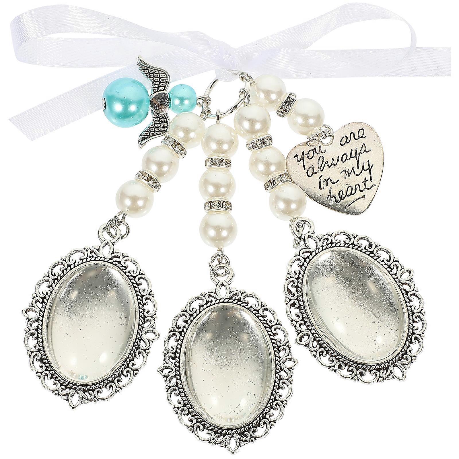 1Set Bouquet De Mariage Photo Charms Memorial Photo Pendentifs Cadre Charms
