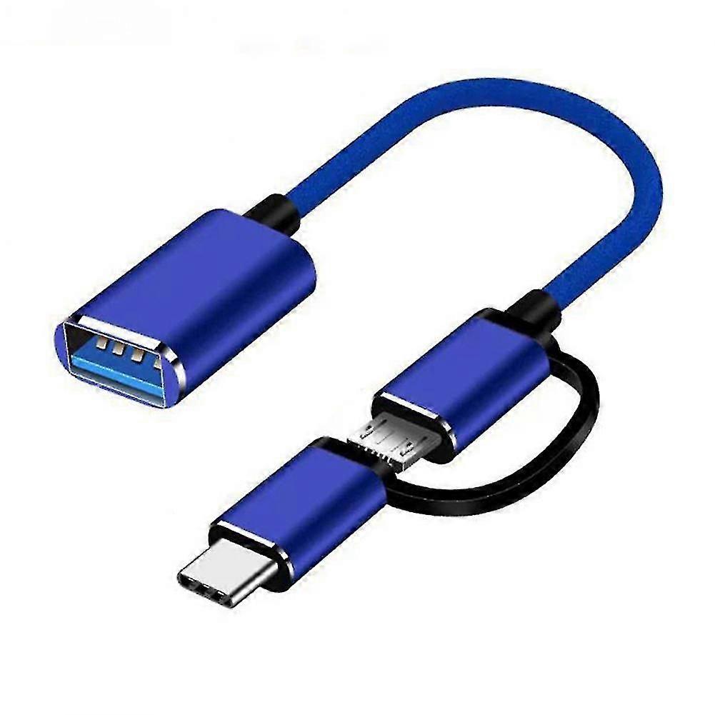 2 In 1 Usb 3.0 Otg Adapter Cable Type-c -usb To Usb 3.0 Interface Converter For Cellphone Charging