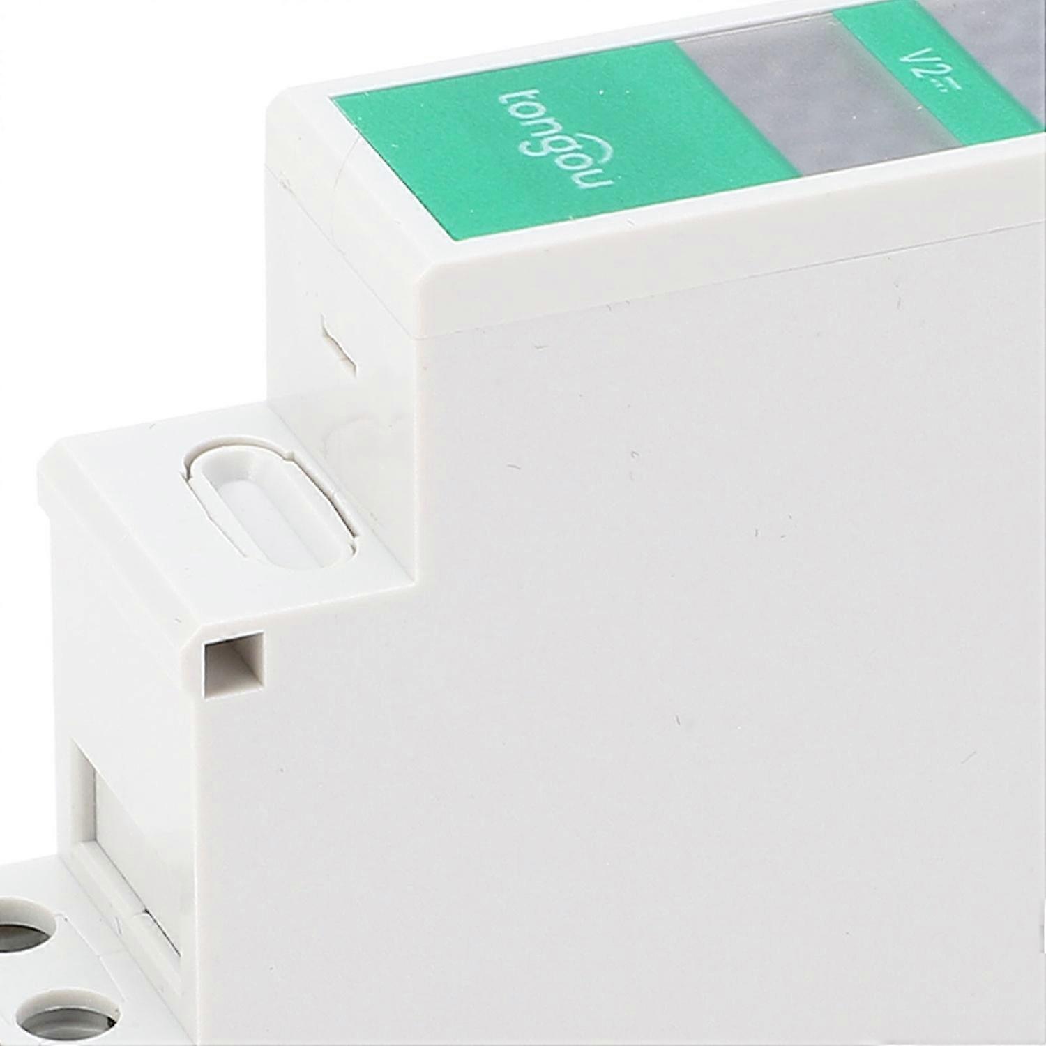 TONGOU DIN-Schienen-Voltmeter DC11~310V, Spannungsmesser 2 Kanäle Digitalanzeige, Voltmeter Messgerat Gleichspannungsprüfung für PV-Solarsystem/Batterie