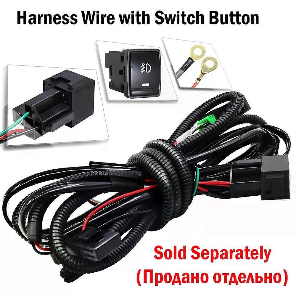 Applies to 2in1 Fog Light Assembly For Nissan Sentra 2004-2018 (Except SE-R) 30W 8000LM Car LED Fog Lamp DRL Daytime Running Light H11 12V