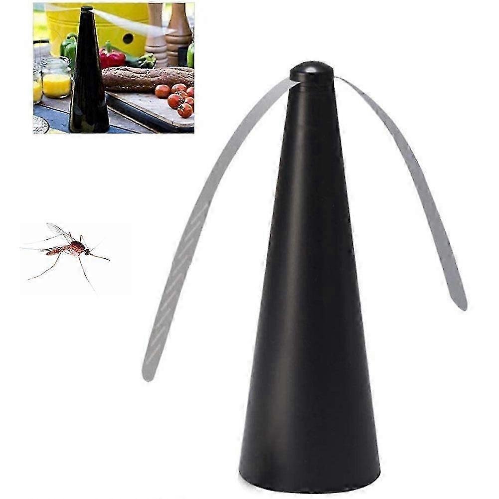 Electric Mosquito Repellent Fan - Black, Keeps Flies & Bugs Away During Meals