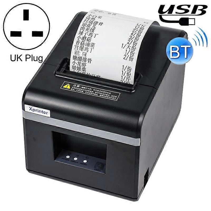 (New) Xprinter N160II USB+Bluetooth Interface 80mm 160mm/s Automatic Thermal Receipt Printer, UK Plug