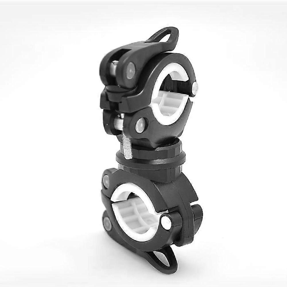 Multifunction Universal Clamp Bicycle Flashlight Bike Clip Mounting Bracket(black&white)