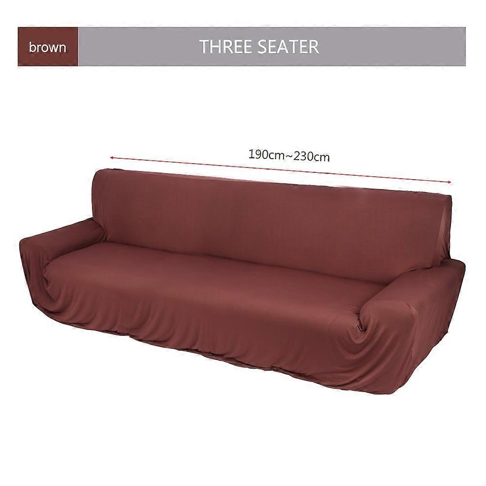 Sofa Couch Stretch Covers Elastic Fabric Protector Washable Three Seater Coffee 190~230cm