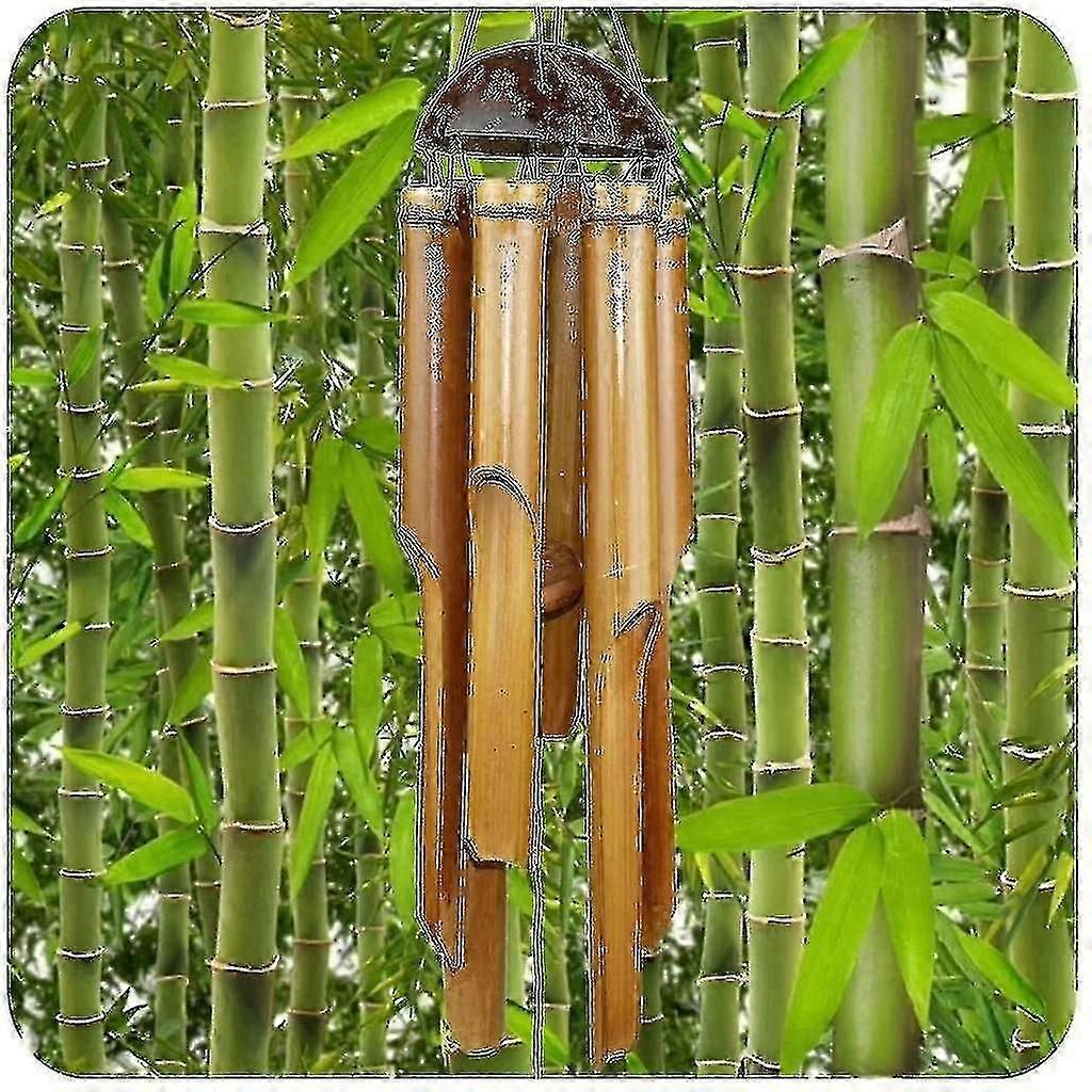 Sinos de Vento Bambu, Ótimo Som, Decorativo Compatível com o Jardim e Varanda