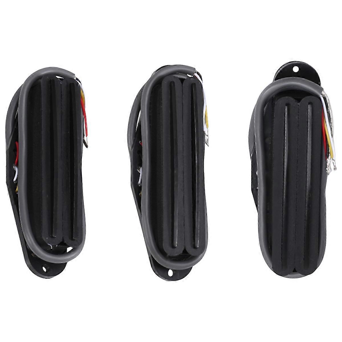 3PCS Ceramic Rails Humbucker Pickup Hot Dual Rails for SSS Electric Guitar