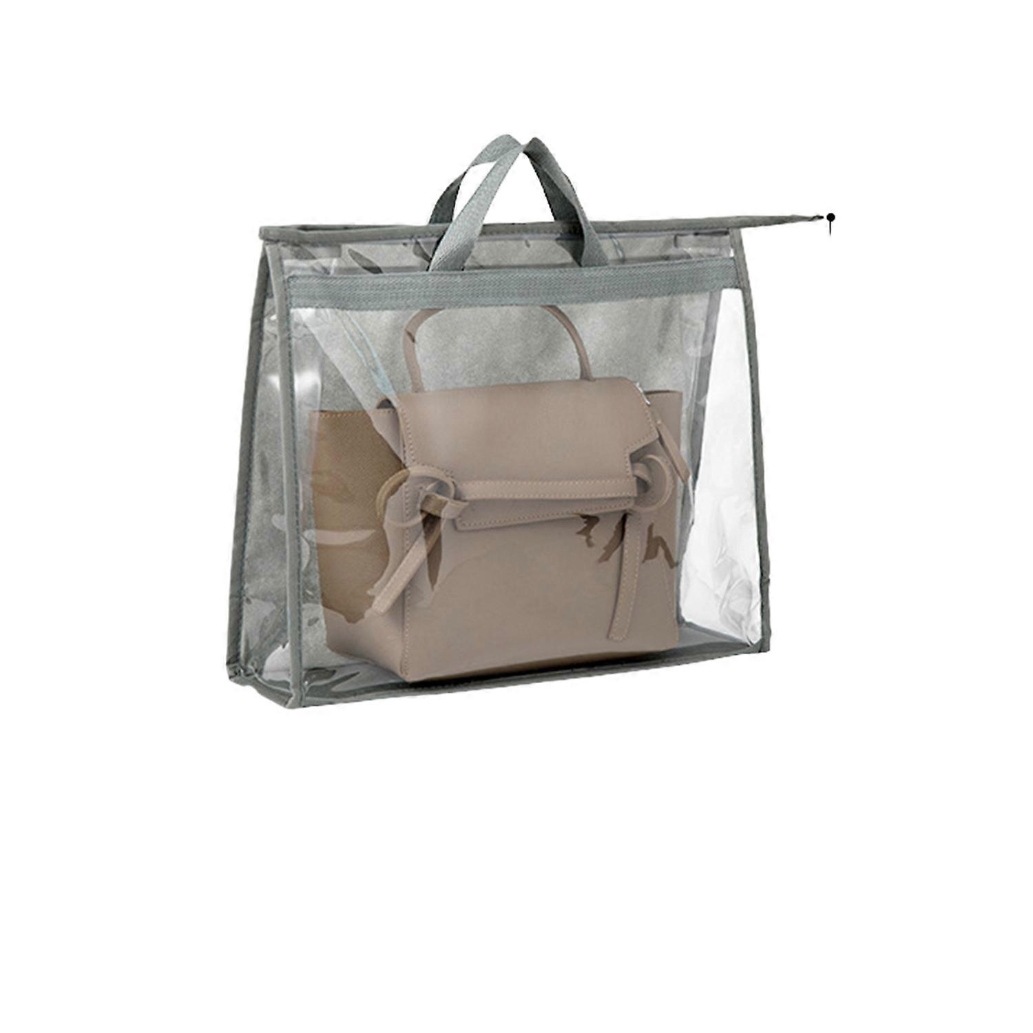 Handbag Storage Organizer Dust Bag with Handle Transparent Water-Resistant Purse Protector Handbag