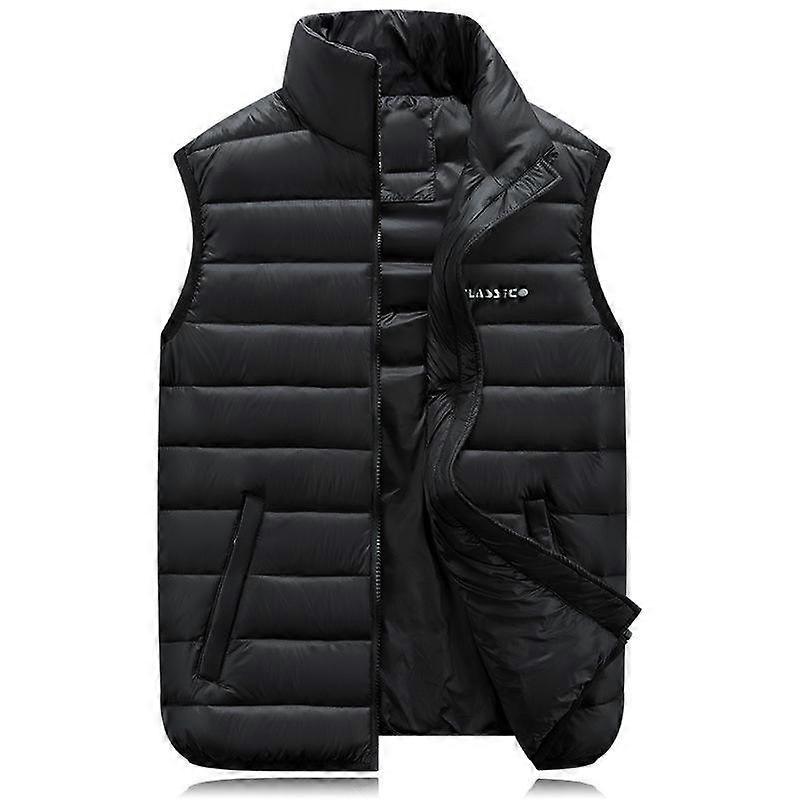 Letvægts dunjakke i bomuld til par, 200 kg vest, oversized tyk mm dunvest i bomuld til efterår og vinter, mænd og kvinder