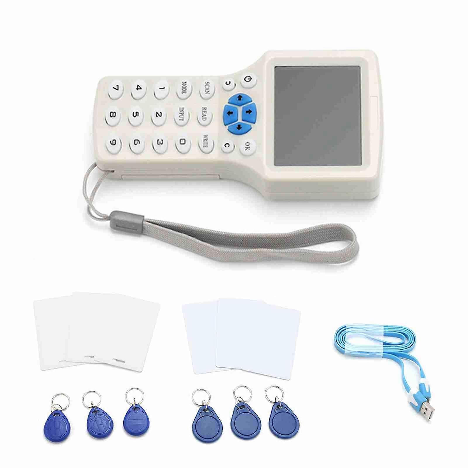 Inglese Multi Frequenza RFID Id IC Card Reader Writer Copiatrice Duplicatore