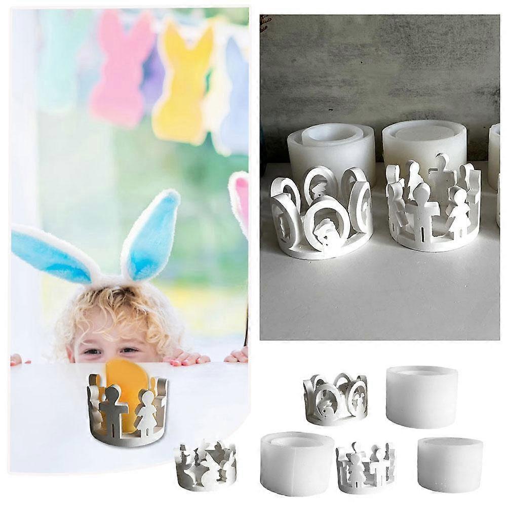 Silicone Moulds Casting Moulds Easter ,Silicone Mould Rabbit Candle Holders